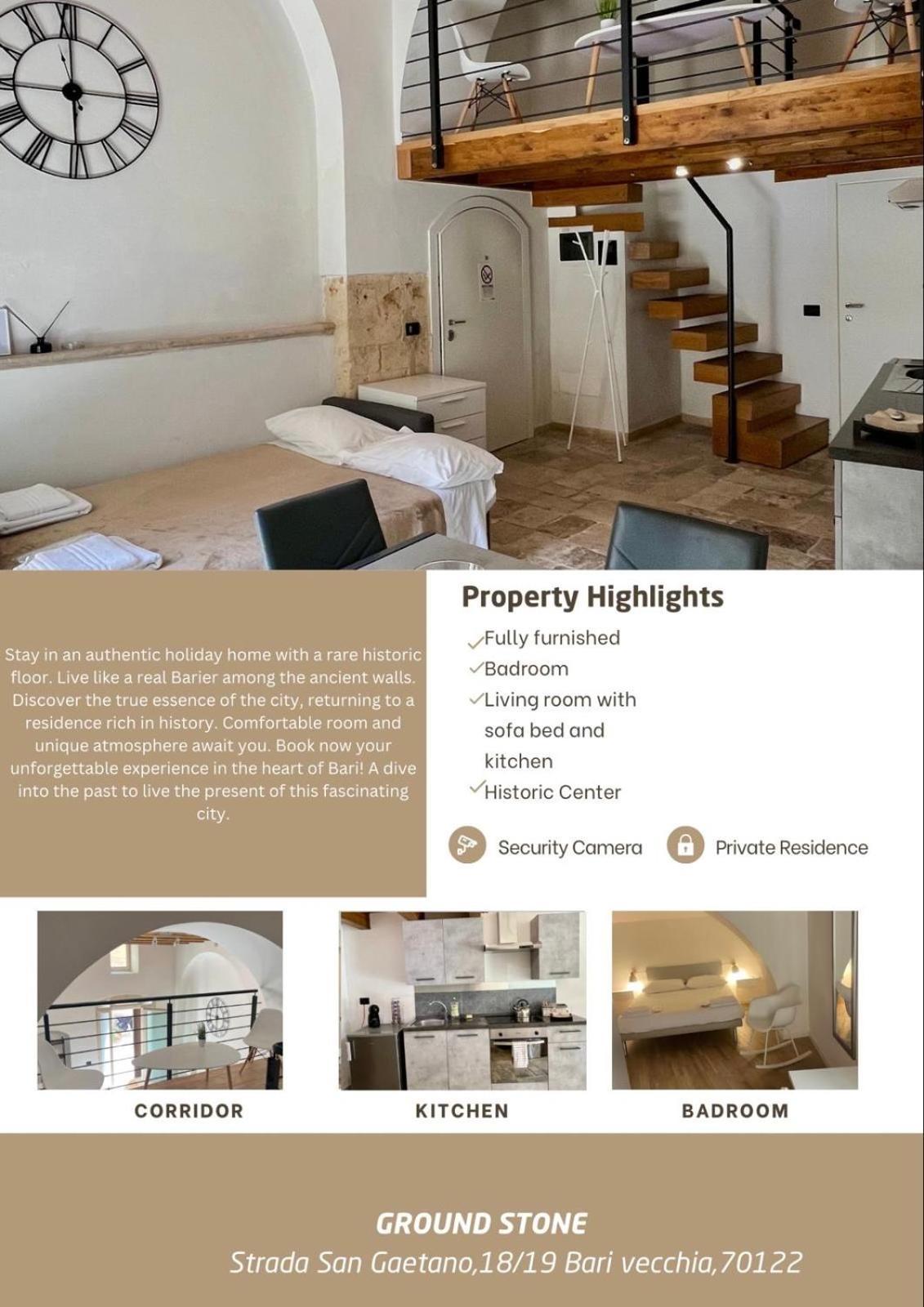 Apartament Ground Stone Bari Zewnętrze zdjęcie